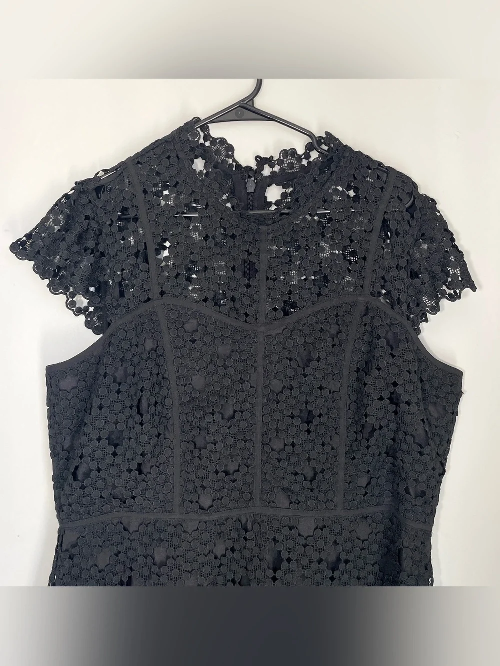 City Chic Black Lace Fit & Flare Dress Romantic Goth Chic - Picture 5 of 10